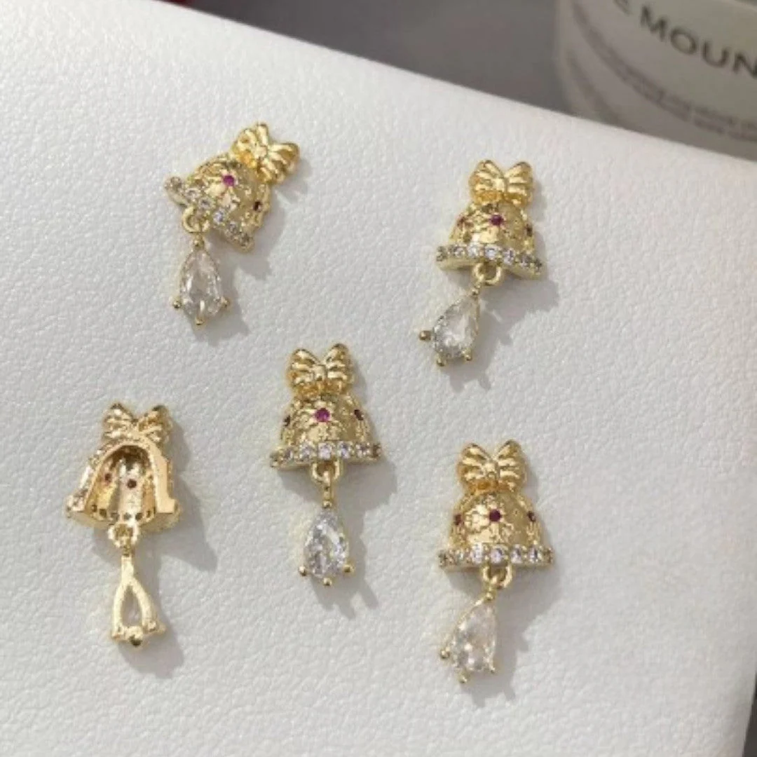 CNBS Nail Charms - Christmas Bell & Candy Canes (5pcs) - Image 15