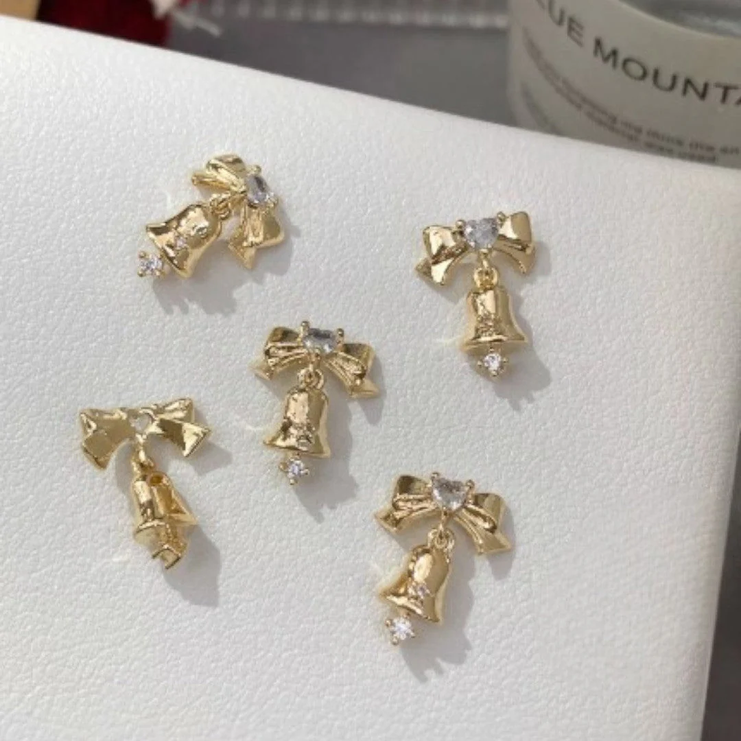 CNBS Nail Charms - Christmas Bell & Candy Canes (5pcs) - Image 16