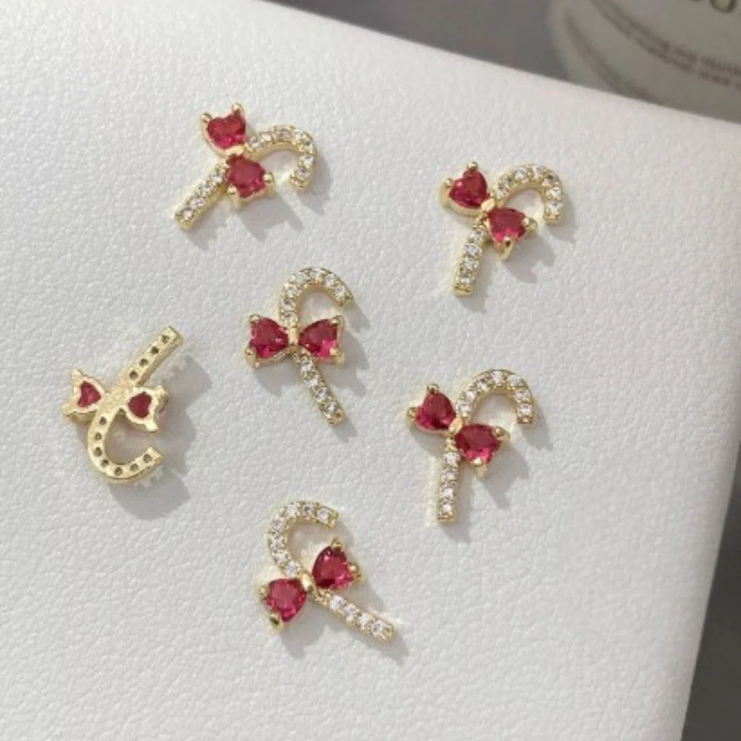 CNBS Nail Charms - Christmas Bell & Candy Canes (5pcs) - Image 17