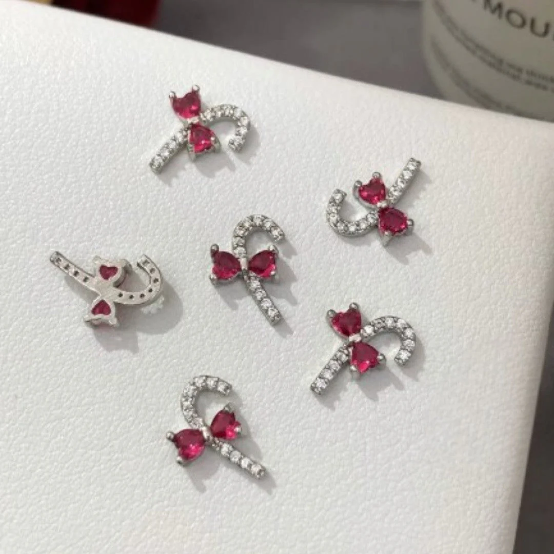 CNBS Nail Charms - Christmas Bell & Candy Canes (5pcs) - Image 18