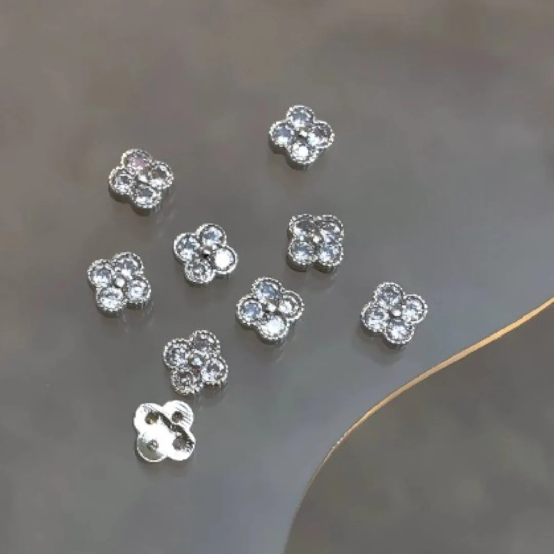 CNBS Nail Charms - Crystal Flower (5pcs) - Image 2