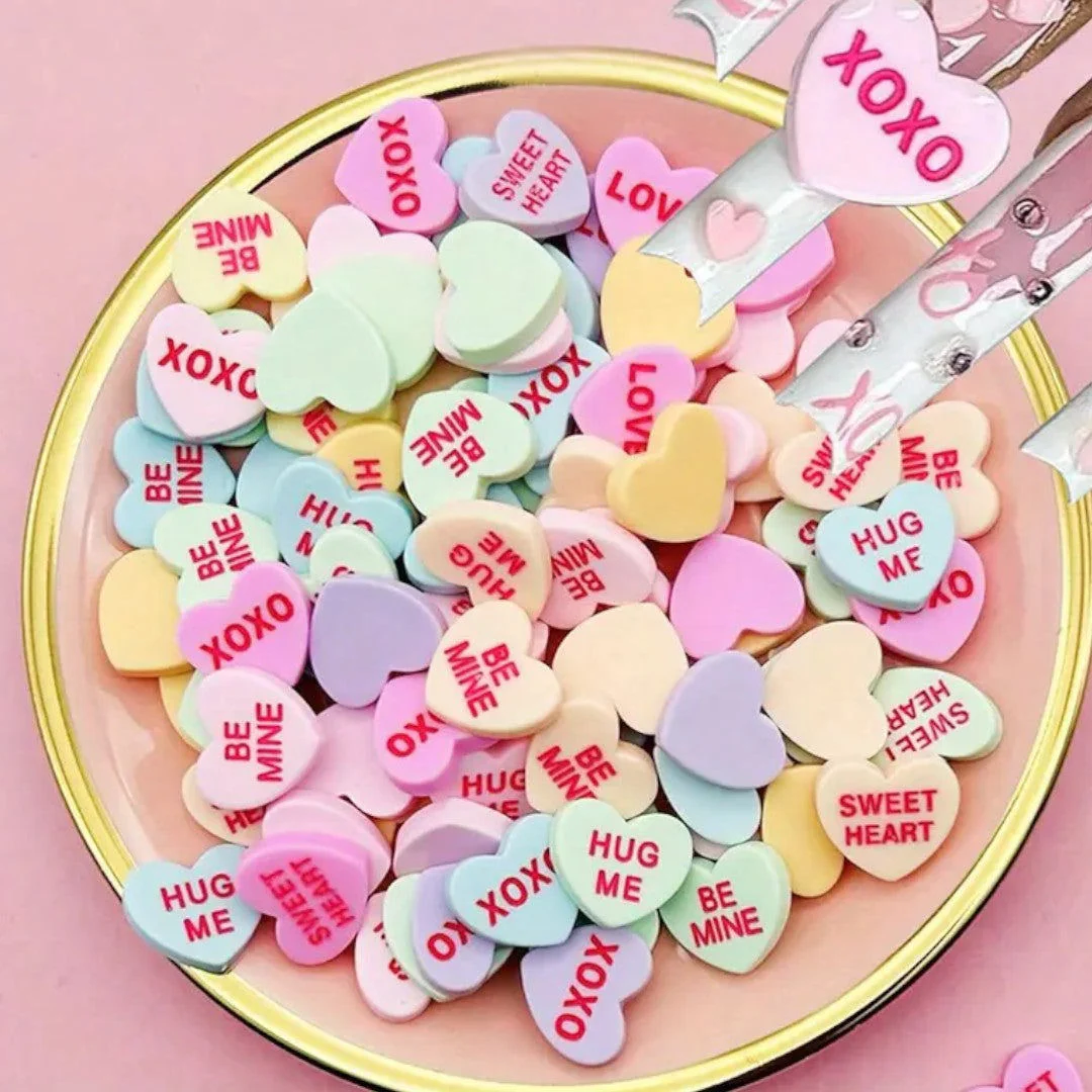 CNBS Nail Charms - Valentine's Heart 20pcs - Image 3