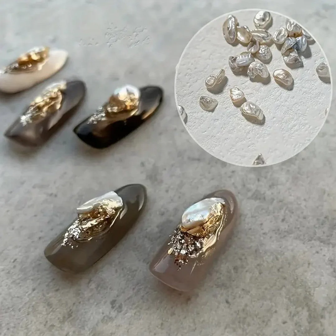 CNBS Nail Charms - White Crystal Clusters 10pcs