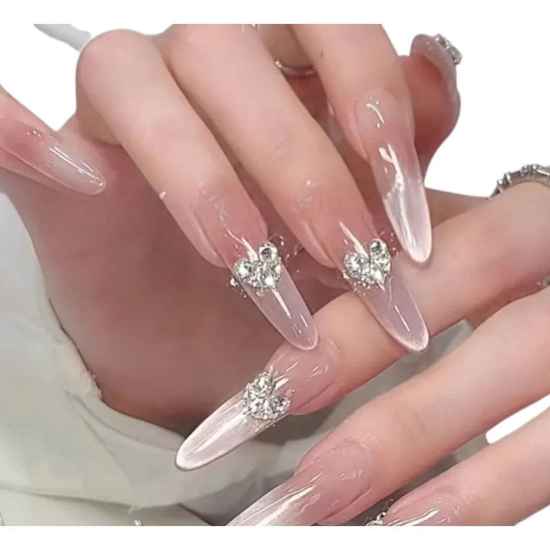 CNBS Nail Rhinestones - Sparkling Heart Zirconia - Image 3