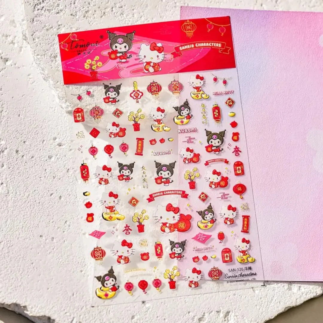 CNBS Nail Sticker - Lunar New Year x Sanrio Characters - Image 2
