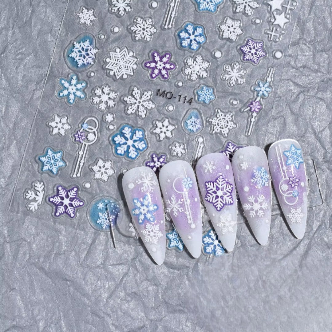 CNBS Nail Stickers - Christmas Tree & Snowflake - Image 6