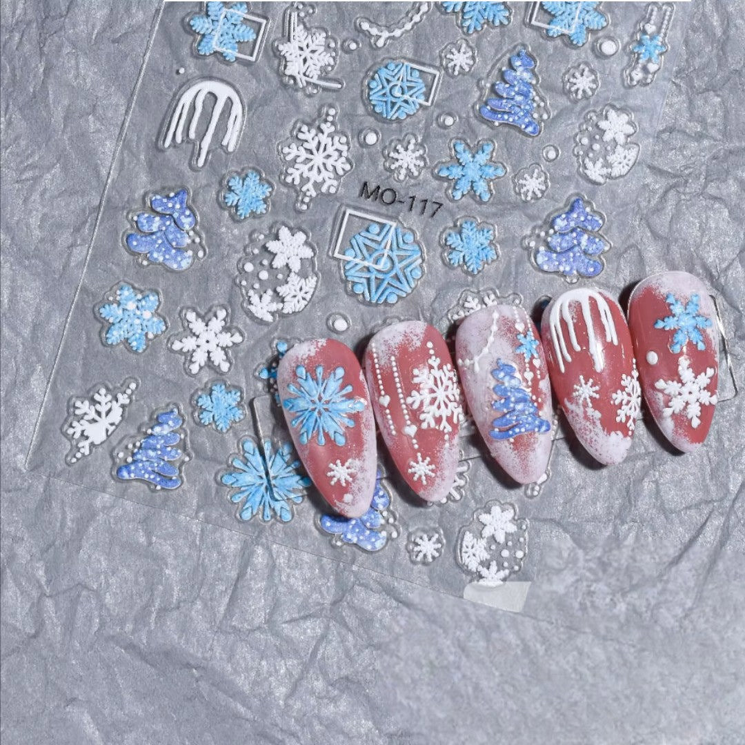 CNBS Nail Stickers - Christmas Tree & Snowflake - Image 7