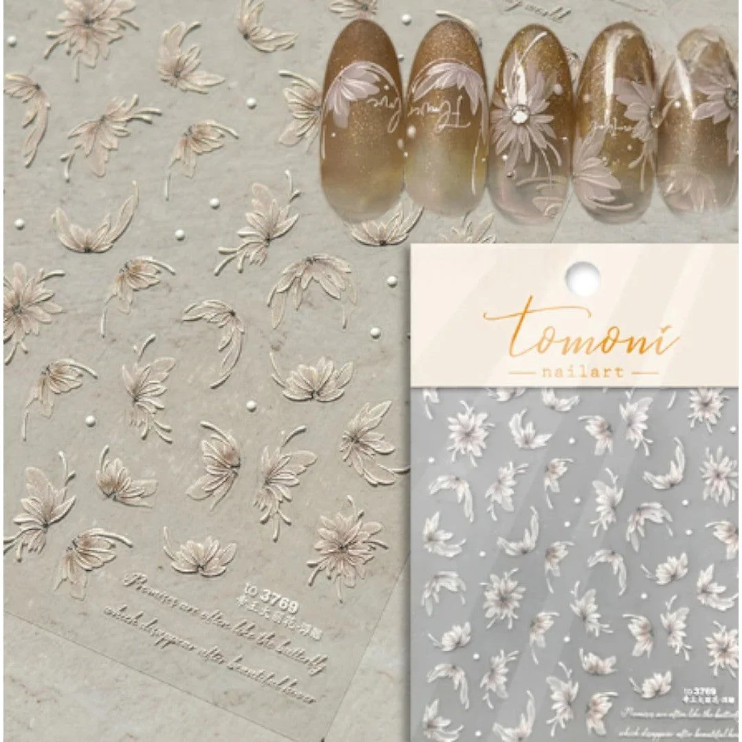 CNBS Nail Stickers - Dahlia Flowers - Image 6