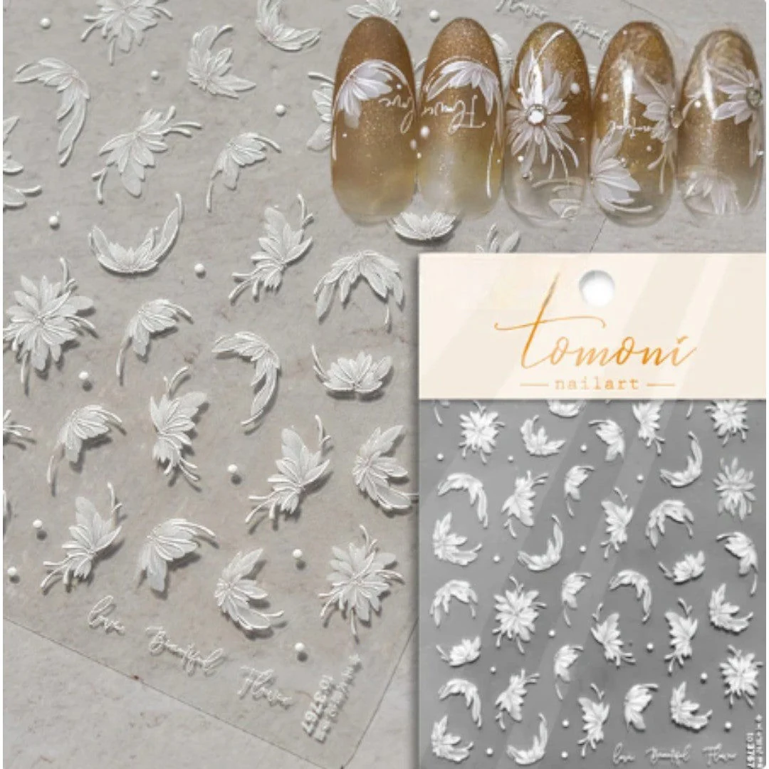CNBS Nail Stickers - Dahlia Flowers - Image 8