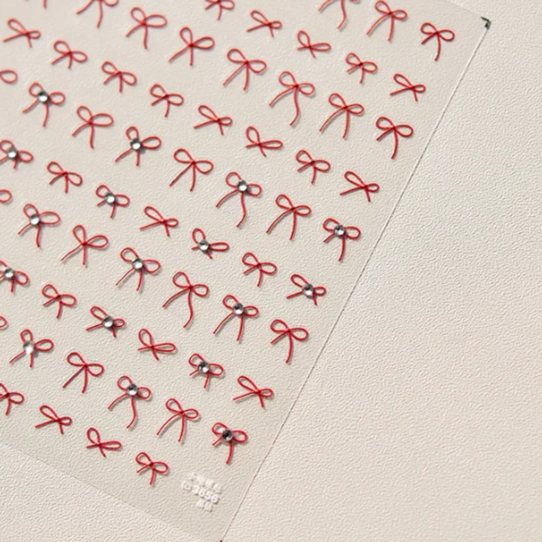 CNBS Nail Stickers - Delicate Ribbon Bowknots - Image 2