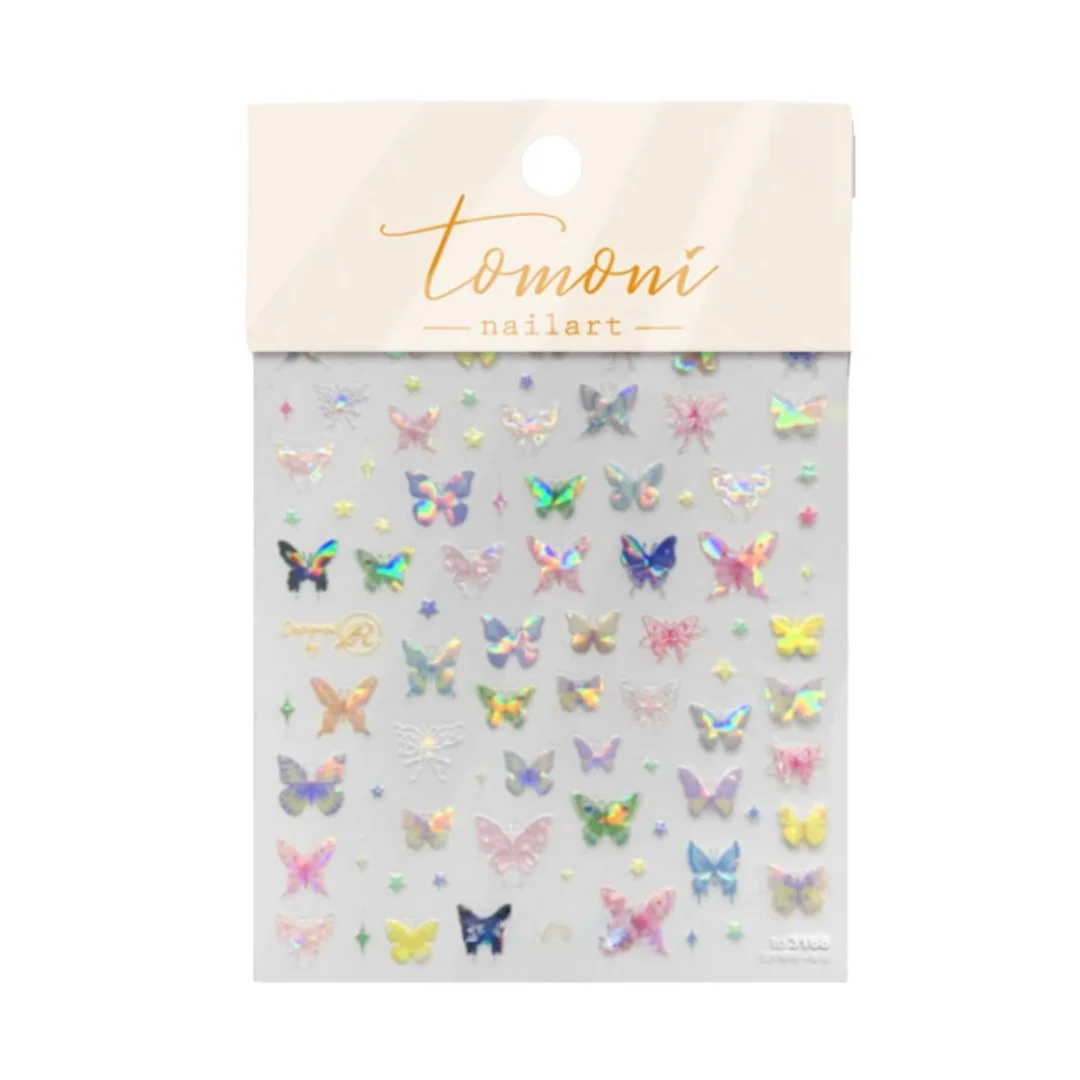 CNBS Nail Stickers - Garden Butterflies