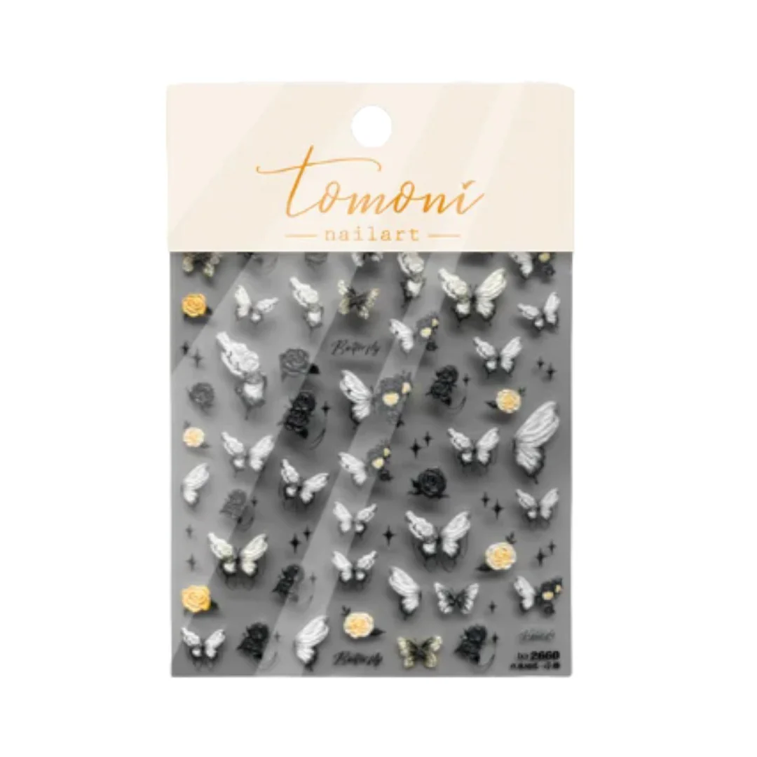 CNBS Nail Stickers - Garden Butterflies - Image 4