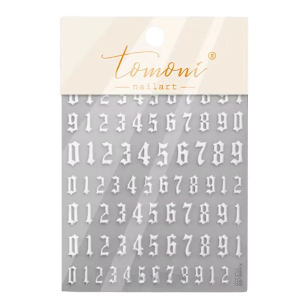 CNBS Nail Stickers - Gothic Number