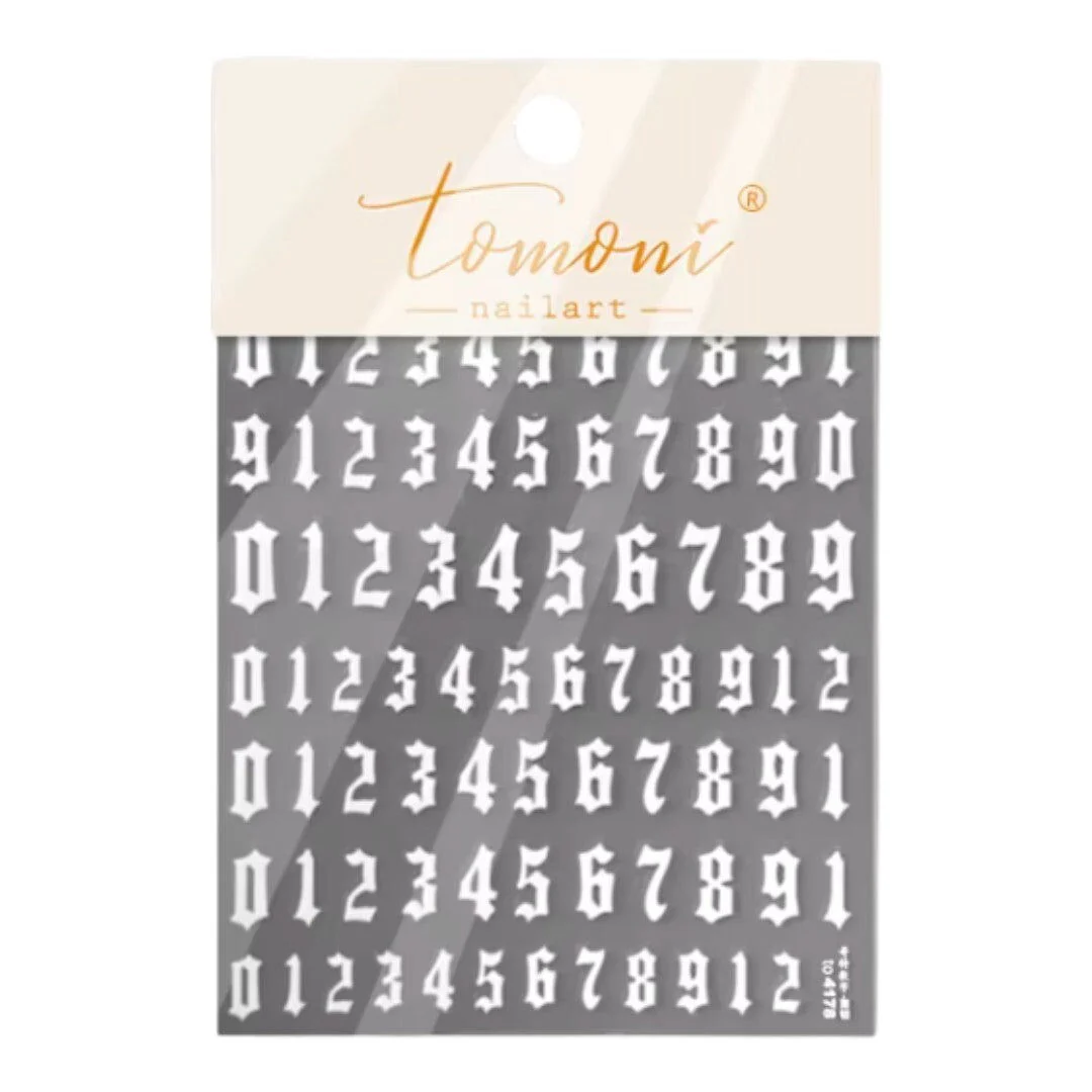 CNBS Nail Stickers - Gothic Number - Image 8