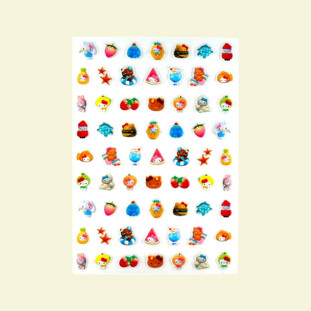 CNBS Nail Stickers - Hello Kitty Summer Y2K Style - Image 3