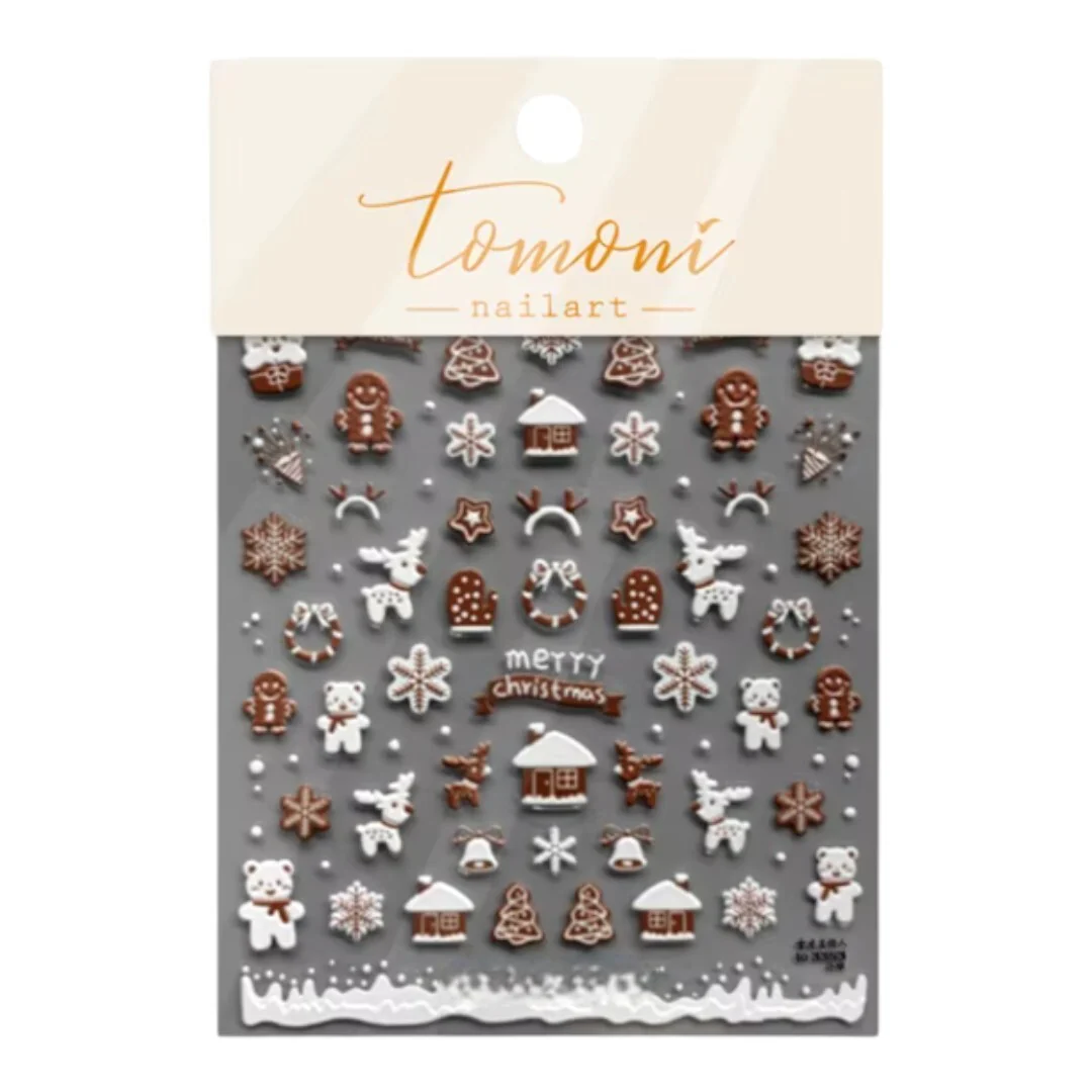 CNBS Nail Stickers - Holiday Teddy Bear