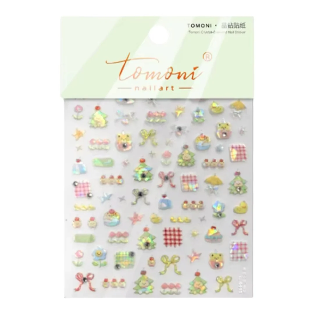 CNBS Nail Stickers - Holiday Teddy Bear - Image 3