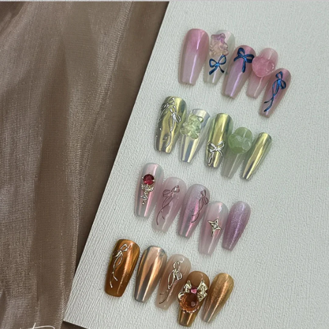 CNBS Nail Stickers - Metallic Bows - Image 4