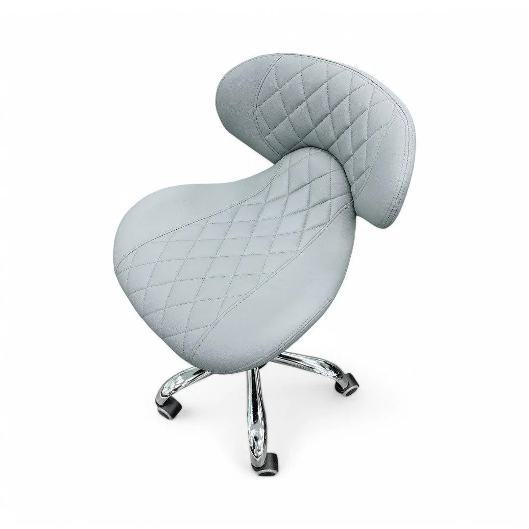 CNBS Nail Tech Chair - Grey #BJ-923C - Image 2