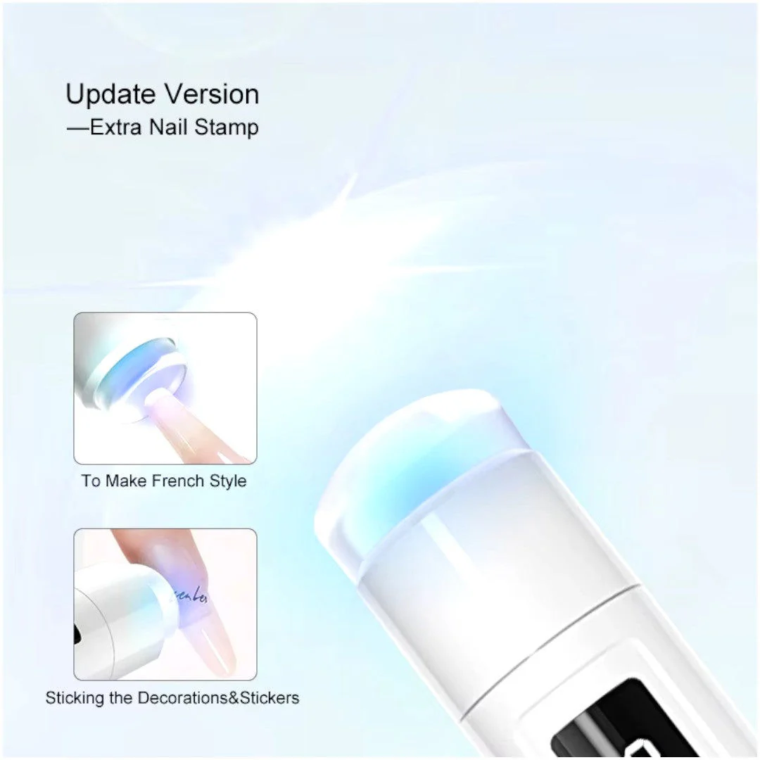 CNBS Mini Led Nail Lamp - Rechargeable - White - Image 3