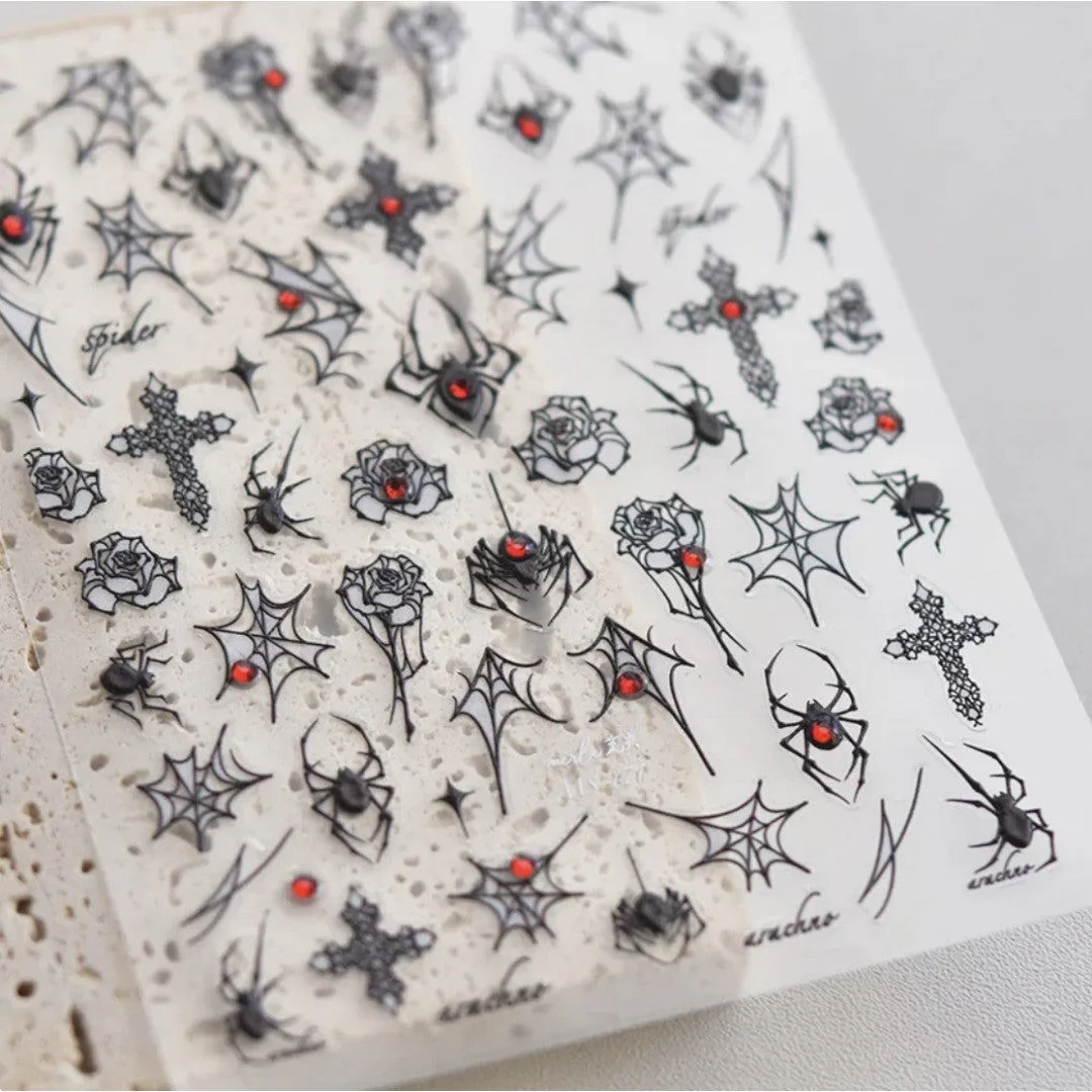 CNBS Nail Stickers - Gothic Spiders - Image 12