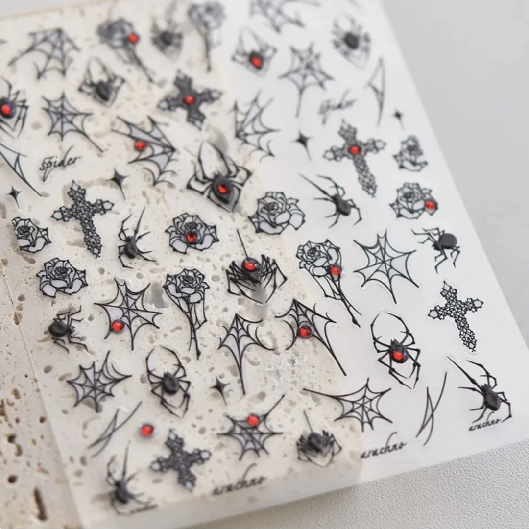 CNBS Nail Stickers - Gothic Spiders - Image 8