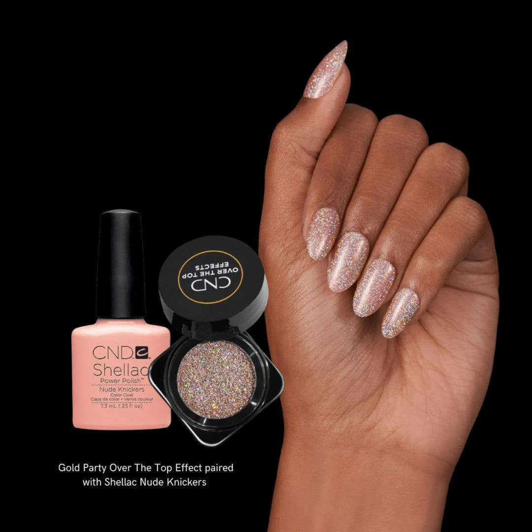 CND Glitter - Over The Top Effects - Gold Party - Image 2