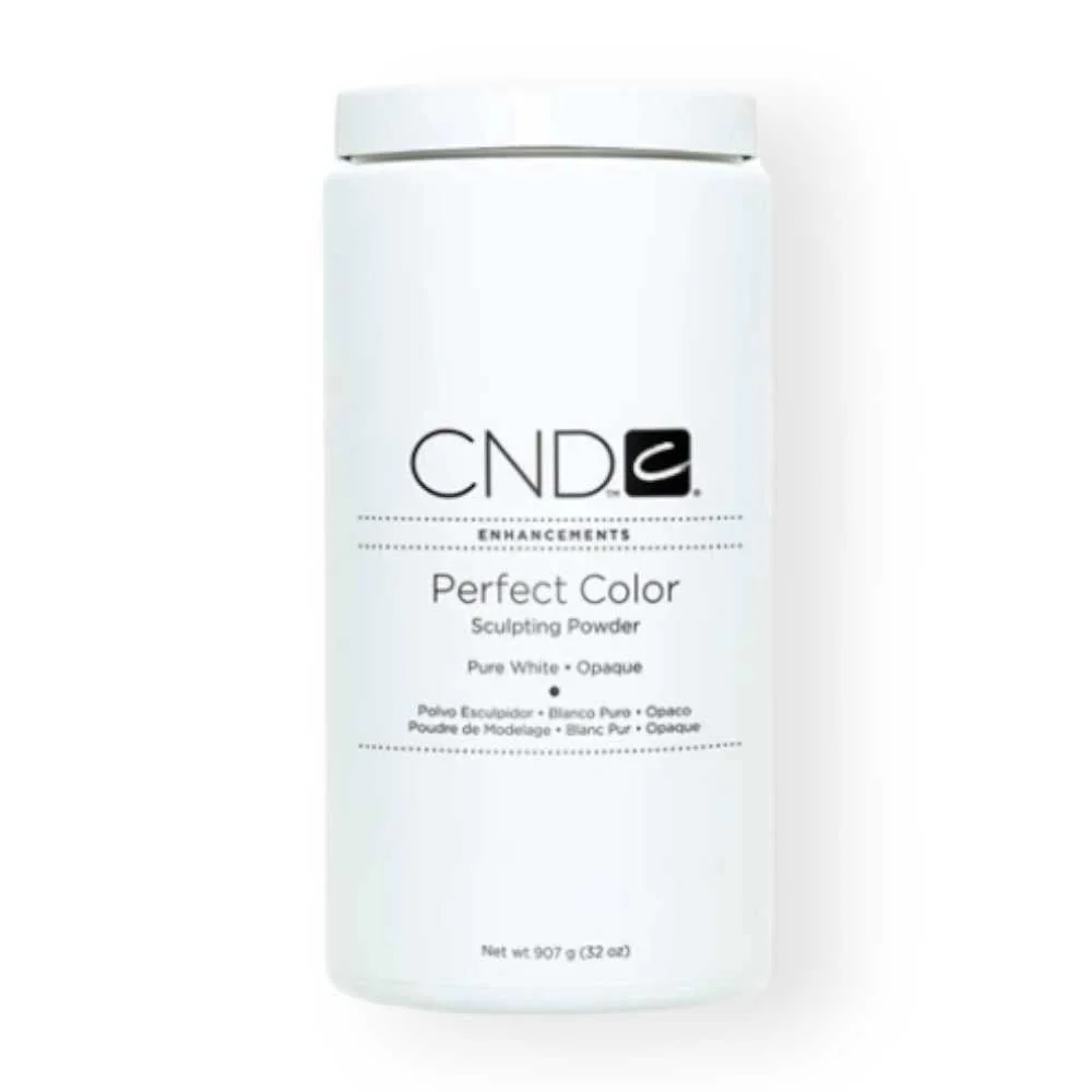 CND Perfect Colour Powder 32Oz - Pure White Opaque