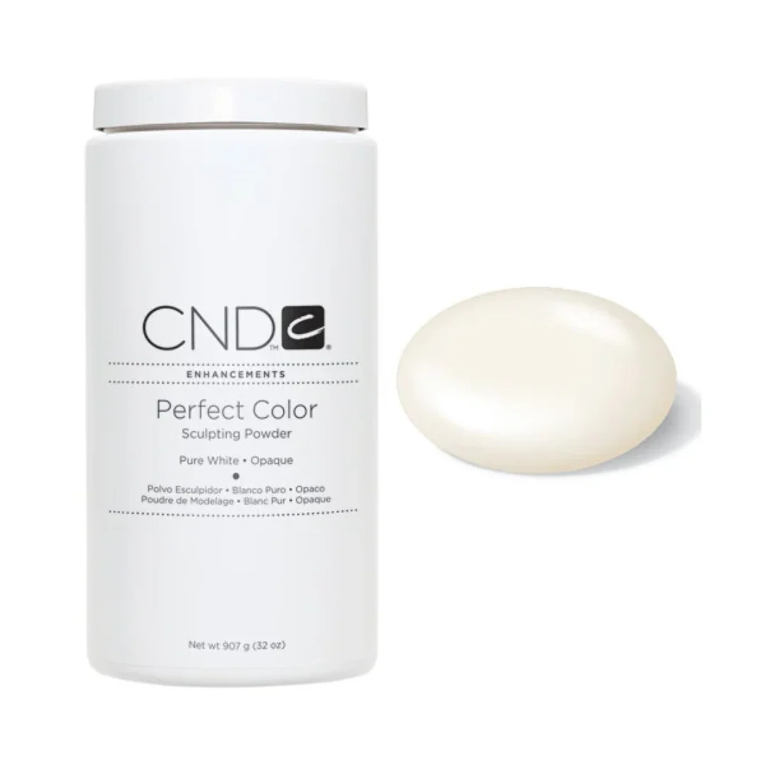 CND Perfect Colour Powder 32Oz - Pure White Opaque - Image 2