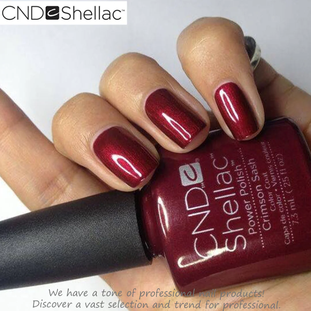 CND Shellac 0.25oz - Crimson Sash - Image 2