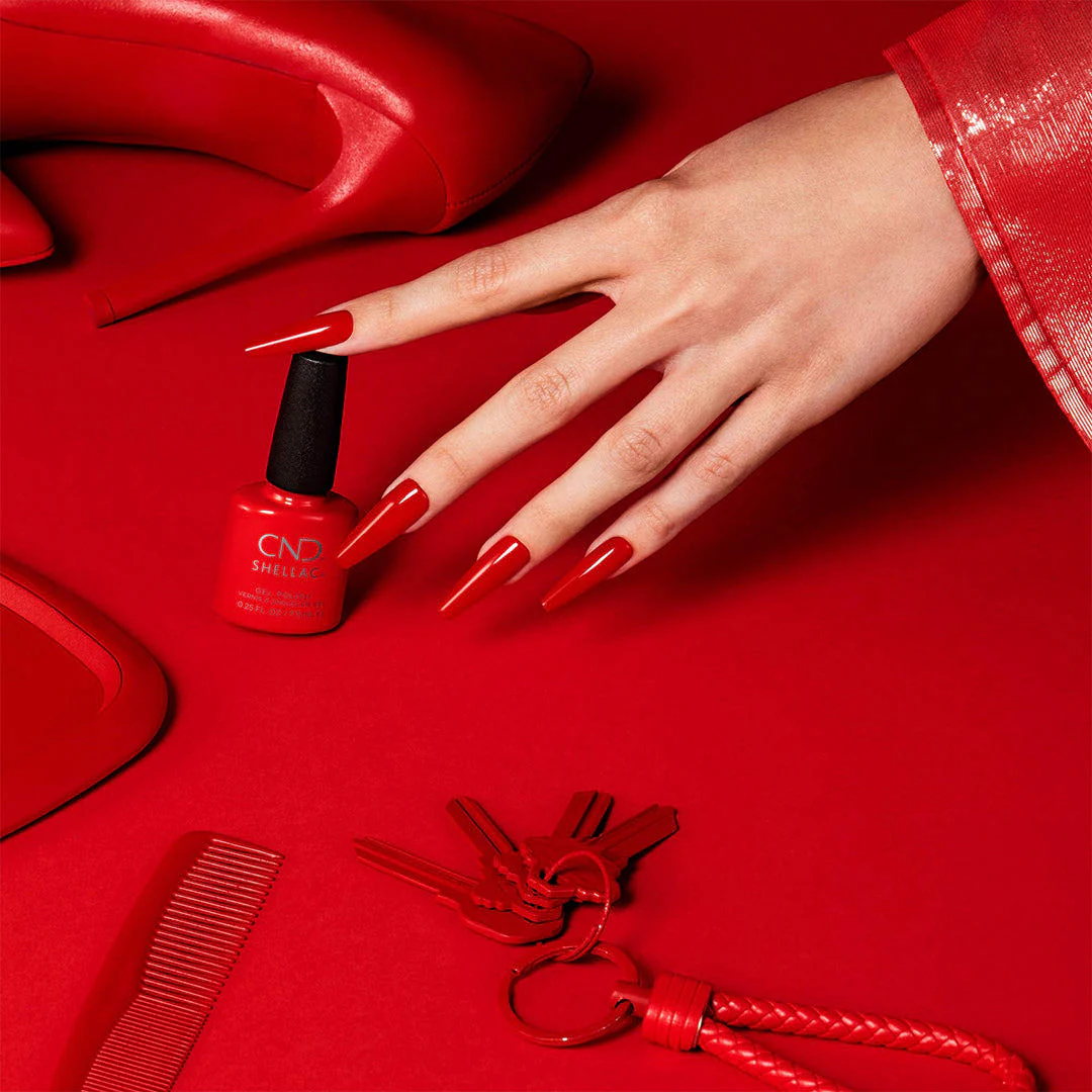 CND Shellac 0.25Oz - Poppy Fields - Image 2
