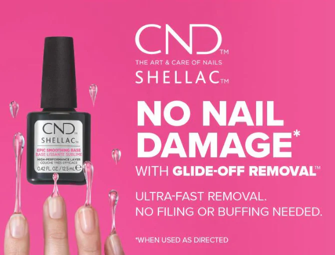CND Shellac 0.42oz - 2in1 Epic Smoothing Base - Image 3