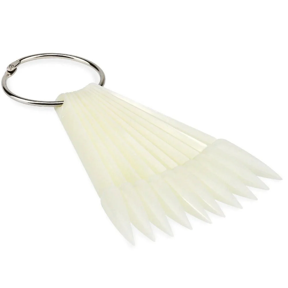 Colour Display - Fan Stiletto Natural (Bag of 50)