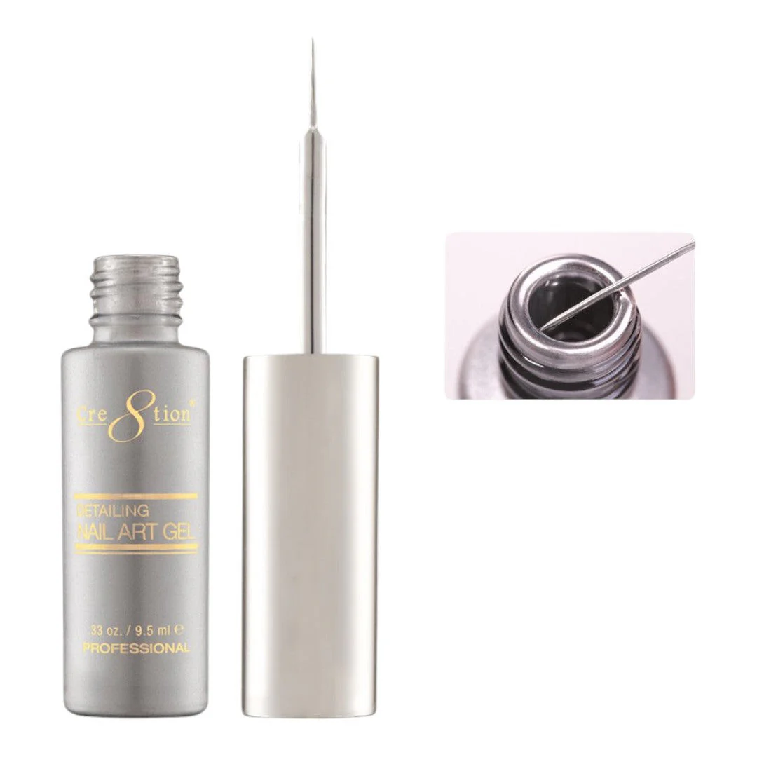 Cre8tion Gel Art Liner - Silver Mirror Chrome