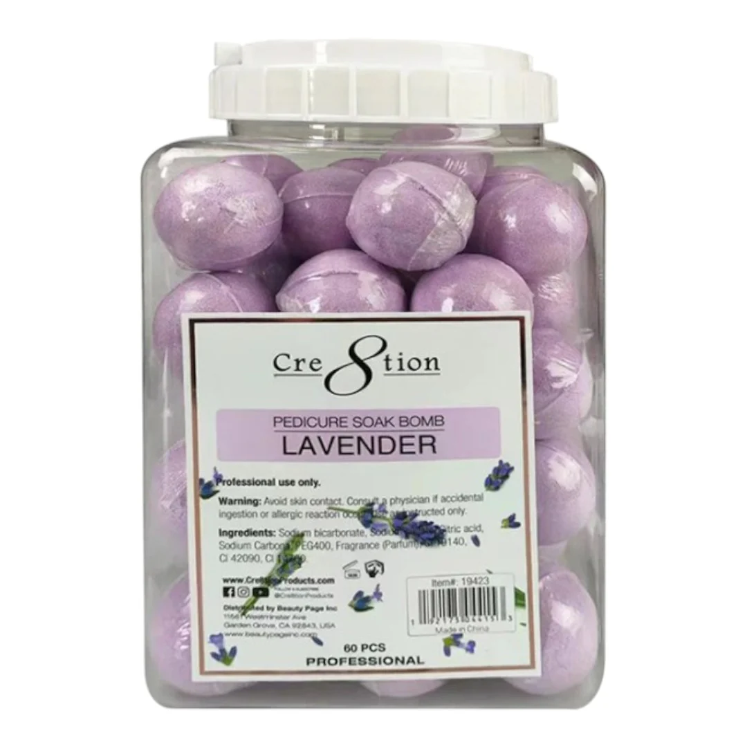 Cre8tion Pedicure Soak Bombs 60pcs (Case of 4) - Image 4
