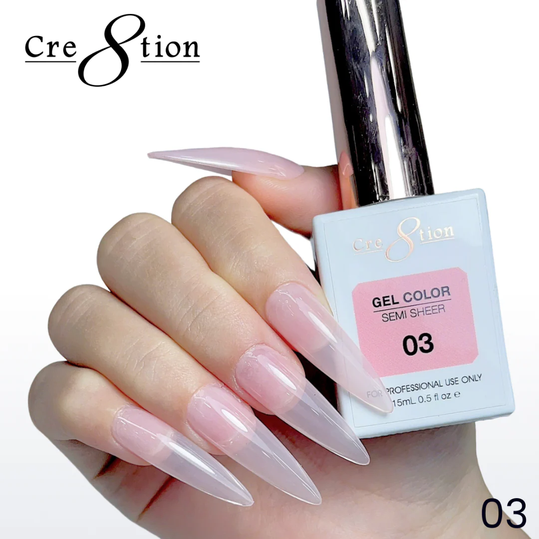 Cre8tion Semi-Sheer Gel Polish (HEMA-Free) - #03