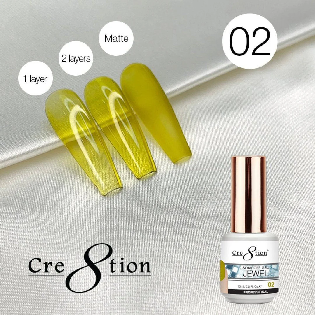 Cre8tion Jelly Gel Polish - Jewel #2 - Image 2