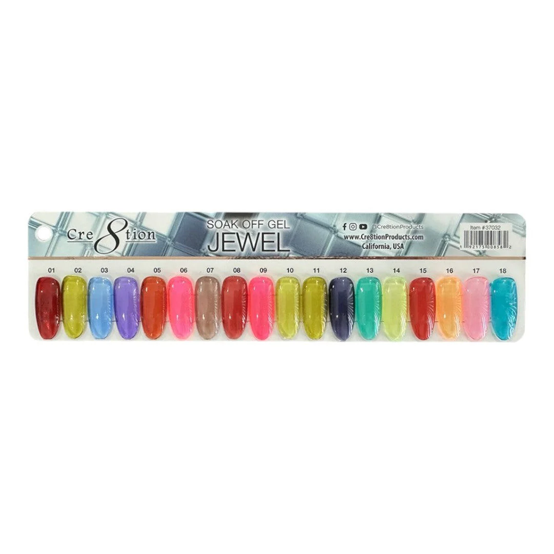 Cre8tion Jelly Gel Polish - Jewel #8 - Image 3
