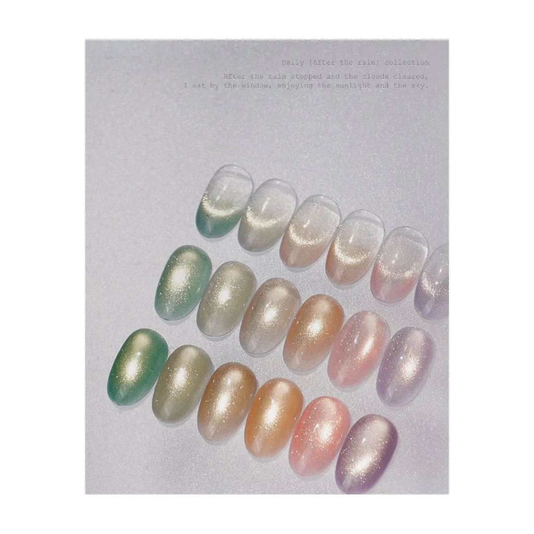 Daily Cat Eye Gel Polish (HEMA-Free) - After The Rain Collection #DY124-129 (6pcs) - Image 3