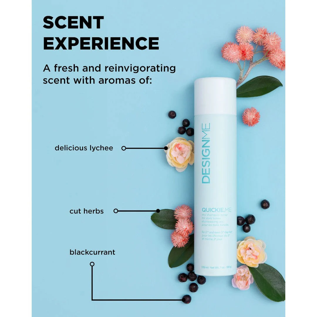DESIGNME Quickie.Me Dry Shampoo Spray 339mL - Dark Tones - Image 3