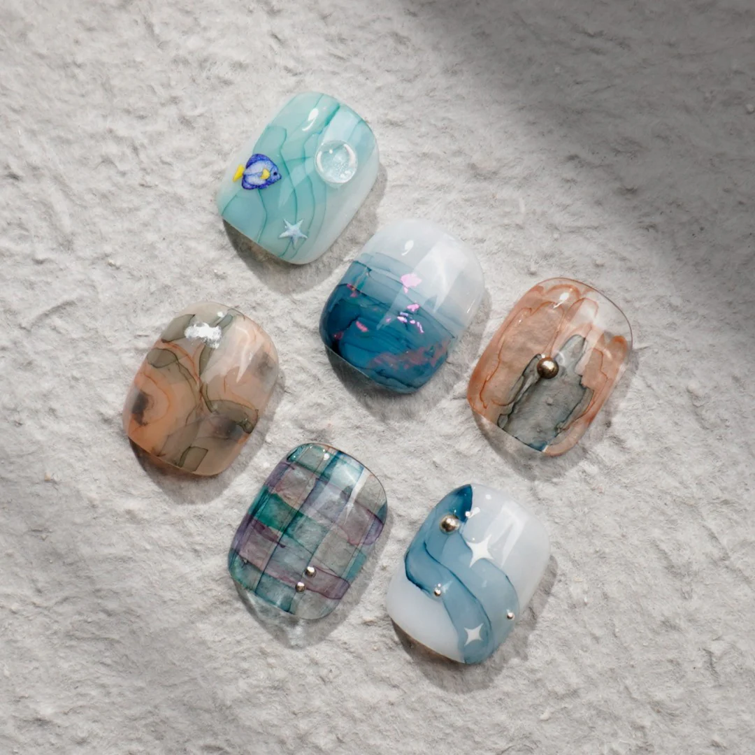 DGEL Nail Ink - Blue Haze #DL14 - Image 3
