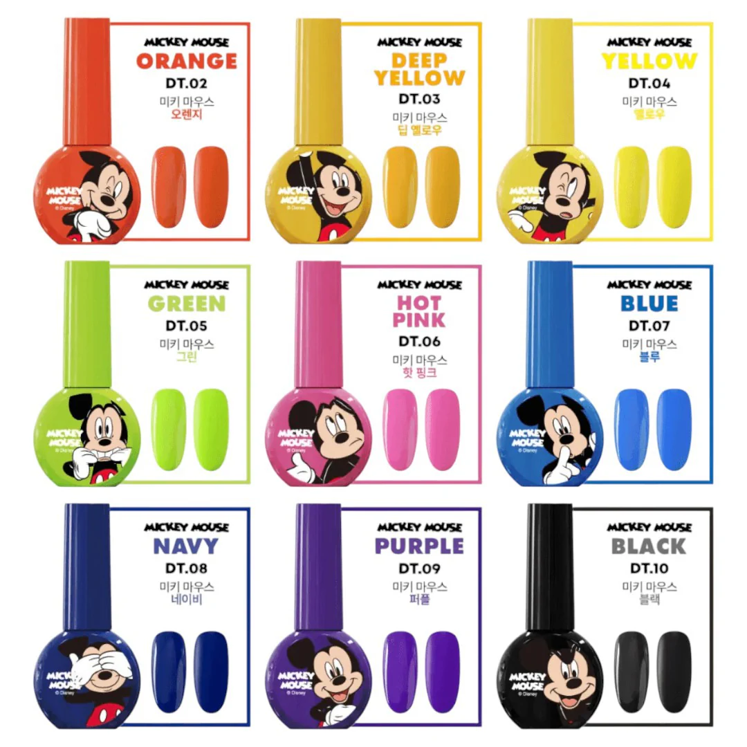 DGEL X DISNEY Micky Mouse Gel Polish - Green #DT05 - Image 2