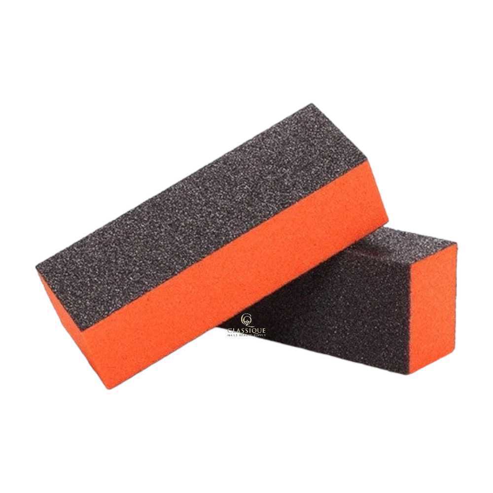 Dixon 3-Way Nail Buffer - Orange Black 100/100 Grit (Case Of 500)