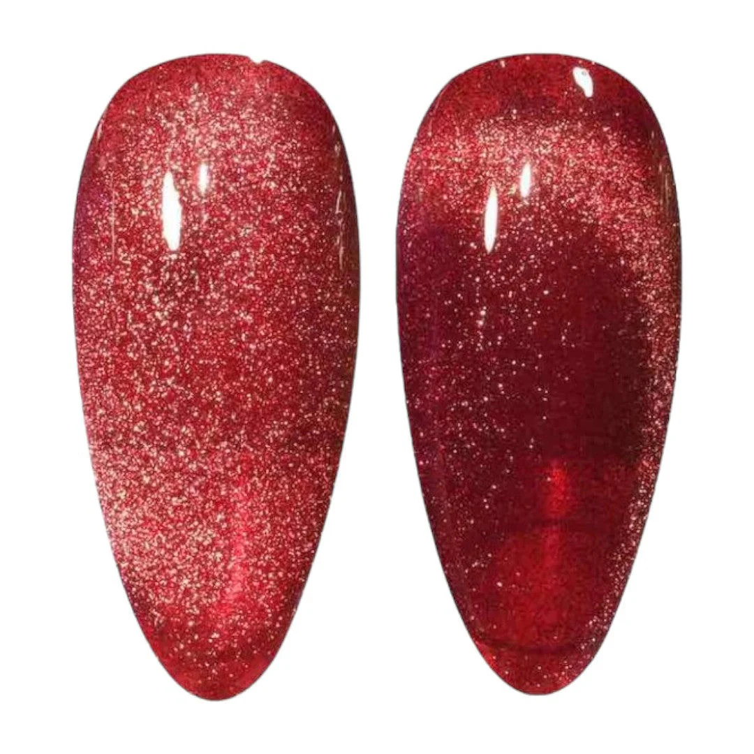 DND DC 9D Cat Eye Gel Polish - Wine N' Lust #06 - Image 2