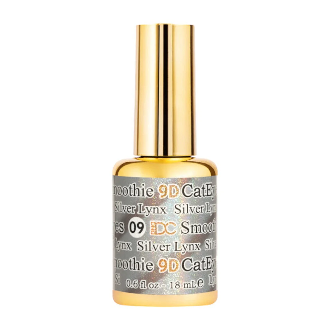 DND DC 9D Cat Eye Gel Polish - Silver Lynx #09