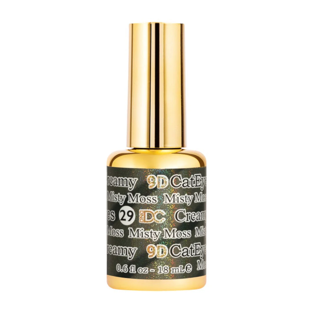 DND DC 9D Cat Eye Gel Polish - Misty Moss #29