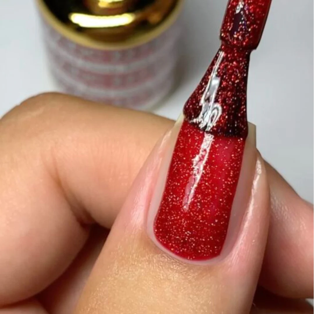 DND DC Mermaid Gel Polish - Deep Red #227 - Image 2