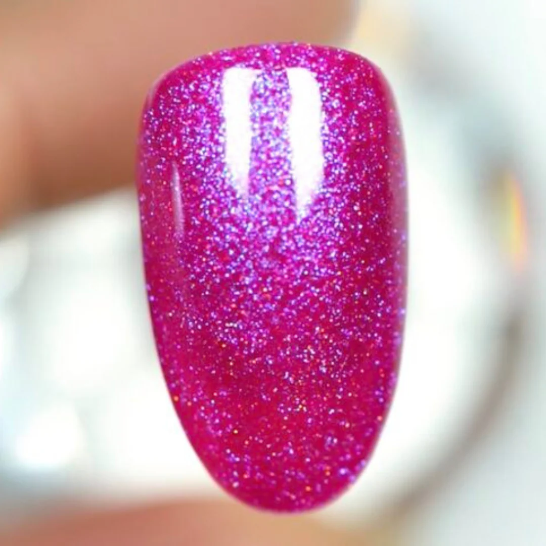 DND DC Mermaid Gel Polish - Red Violet #244 - Image 2