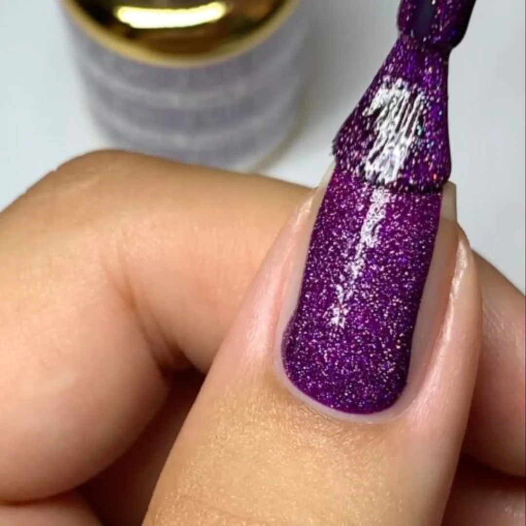 DND DC Mermaid Gel Polish - Dark Purple #251 - Image 2