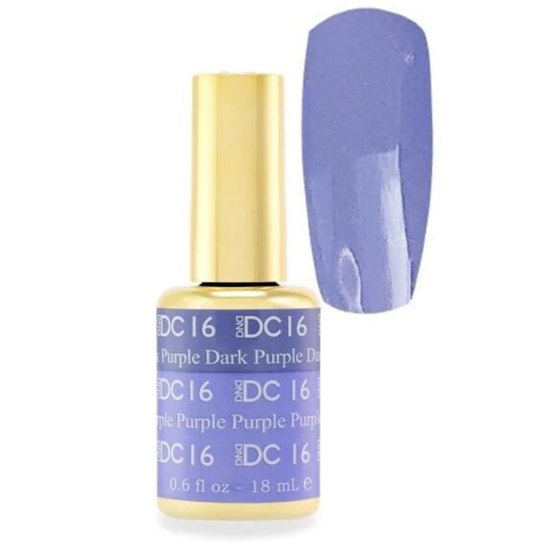 DND DC Mood Change Gel Polish - Dark Purple To Purple #16 - Image 2